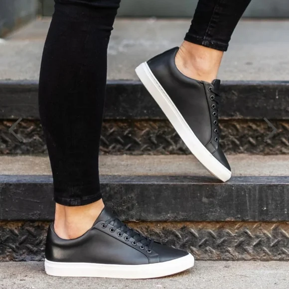 Thursday Everyday Premier Low Top BLACK Leather Sneakers Womens Size US … - Picture 11 of 11